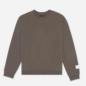 Bandit Running Cotton Fleece Crewneck - Unisex, Dark Fatigue